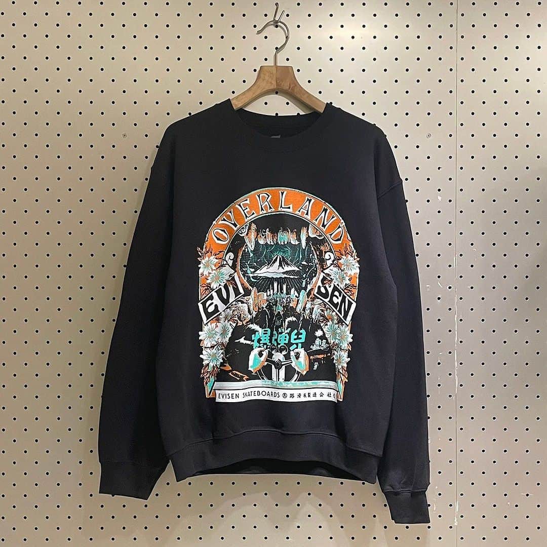 BEAMS JAPANのインスタグラム：「＜Evisen Skateboards＞ Mens OVERLAND CREW NECK ¥12,100-(inc.tax) Item No.11-10-0190 BEAMS JAPAN 2F ☎︎03-5368-7317 @beams_japan #evisenskateboards #beams #beamssurfandsk8 #beamsjapan #beamsjapan2nd Instagram for New Arrivals Blog for Recommended Items」