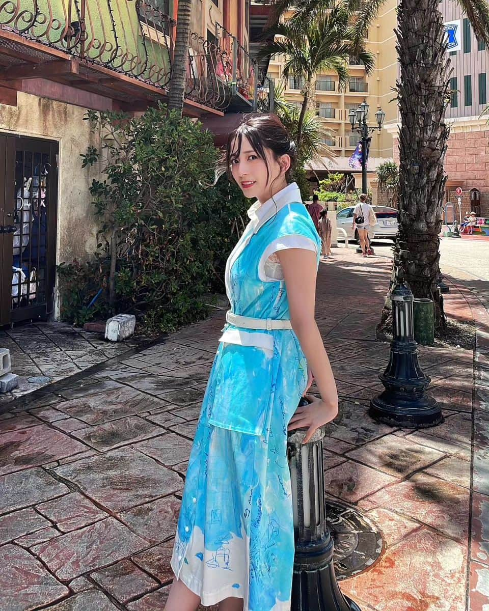 佐々木優佳里さんのインスタグラム写真 - (佐々木優佳里Instagram)「💙  アメリカンビレッジにて！  #沖縄 #アメリカンビレッジ  #撮影 #カレンダー #オフショット」11月26日 19時52分 - yuka_mocha_roll