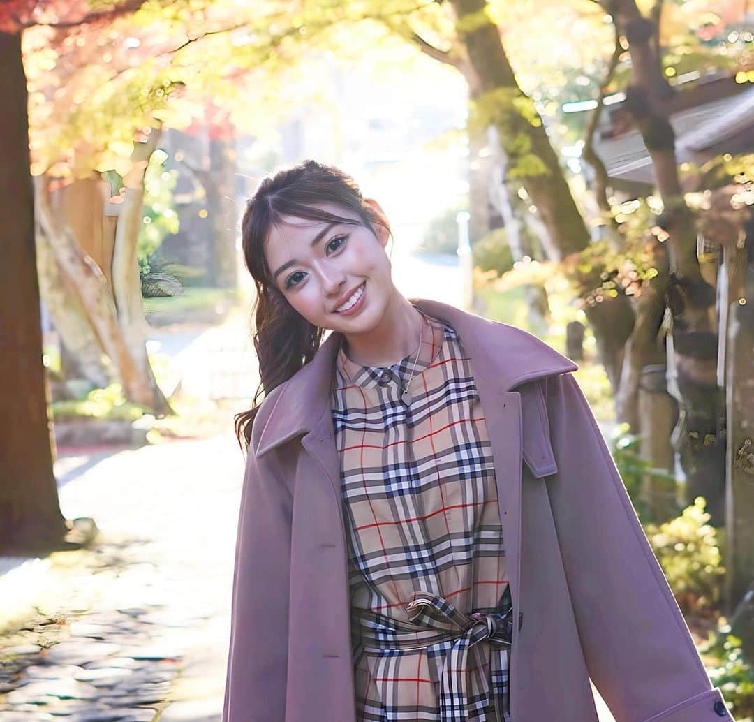 雨宮由乙花のインスタグラム：「最近は景色が綺麗でとってもいい気持ち🍁  箱根旅行たのしかった🥰♡ みんなはもう紅葉みにいったー？？💭」