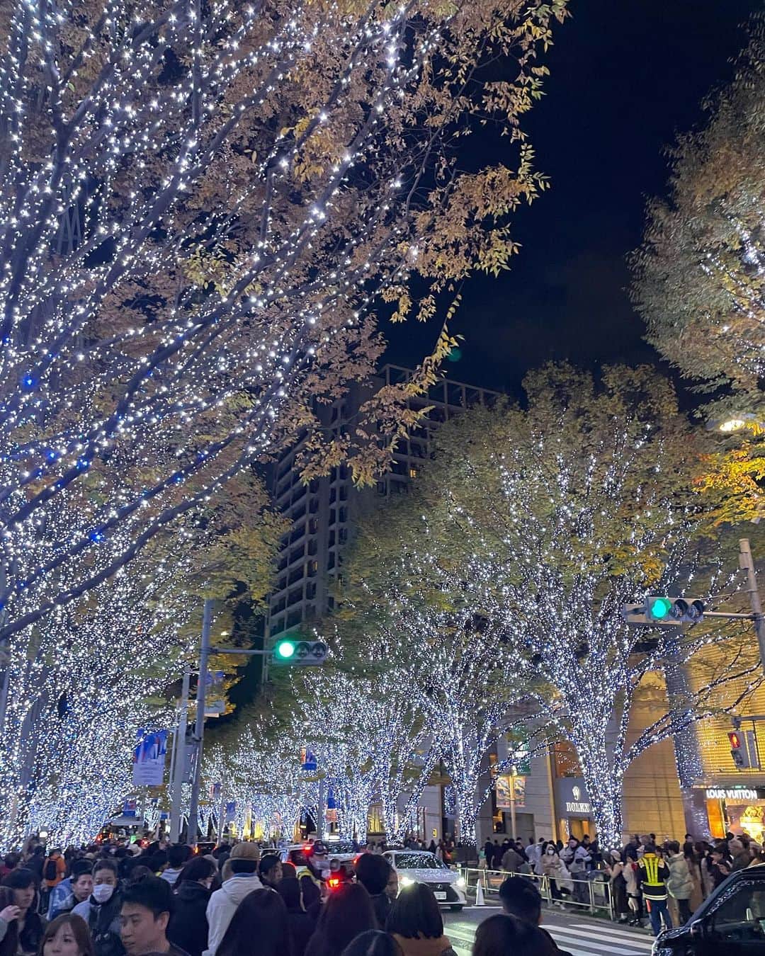 ブリッジマン遊七さんのインスタグラム写真 - (ブリッジマン遊七Instagram)「10月のハロウィンが終わった瞬間、東京の街中はクリスマス気分ですね。 まだ11月なのに…笑 でも確かに私もクリスマスが楽しみで待ちきれない気分です😆  昨日から一気に寒くなって寒暖差にびっくりしました。 みなさん、厚着して暖かい飲み物を飲んで体調を崩さないように気をつけましょう！  写真は六本木ヒルズのイルミネーション、めっちゃ綺麗でした✨」11月26日 19時59分 - yunabridgman