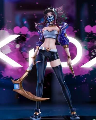 Tokyo Otaku Modeのインスタグラム：「This figure of Akali even comes with a mini projector for an incredible display!  🛒 Check the link in our bio for this and more!   Product Name: League of Legends K/DA Akali 1/7 Scale Figure Series: League of Legends Manufacturer: APEX TOYS Sculptor: APEX Specifications: Painted, non-articulated, 1/7 scale PVC & ABS figure with stand Height (approx.): 25.4 cm | 10" (including stand) Also Includes: Replacement face part without mask Bonus: Mini projector Requires: 3 AAA batteries for mini projector (not included)  #leagueoflegends #kda #akali #tokyootakumode #animefigure #figurecollection #anime #manga #toycollector #animemerch」