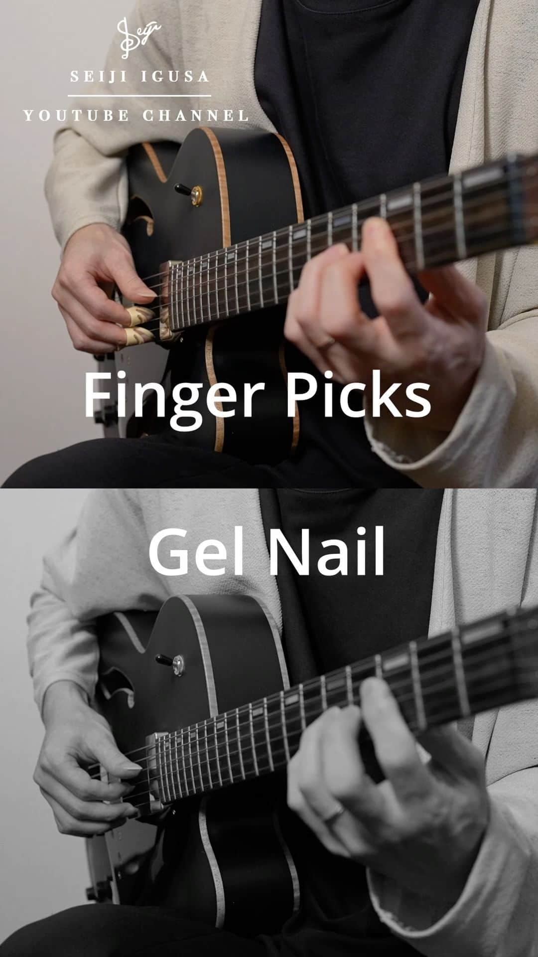のインスタグラム：「Which sound do you like better?  #guitar #fingerpicking #ibanezguitars」