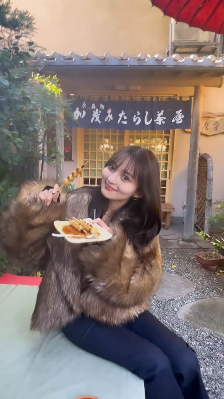 池田有里紗のインスタグラム：「おもち大好き。共食いだねって言われた😇」