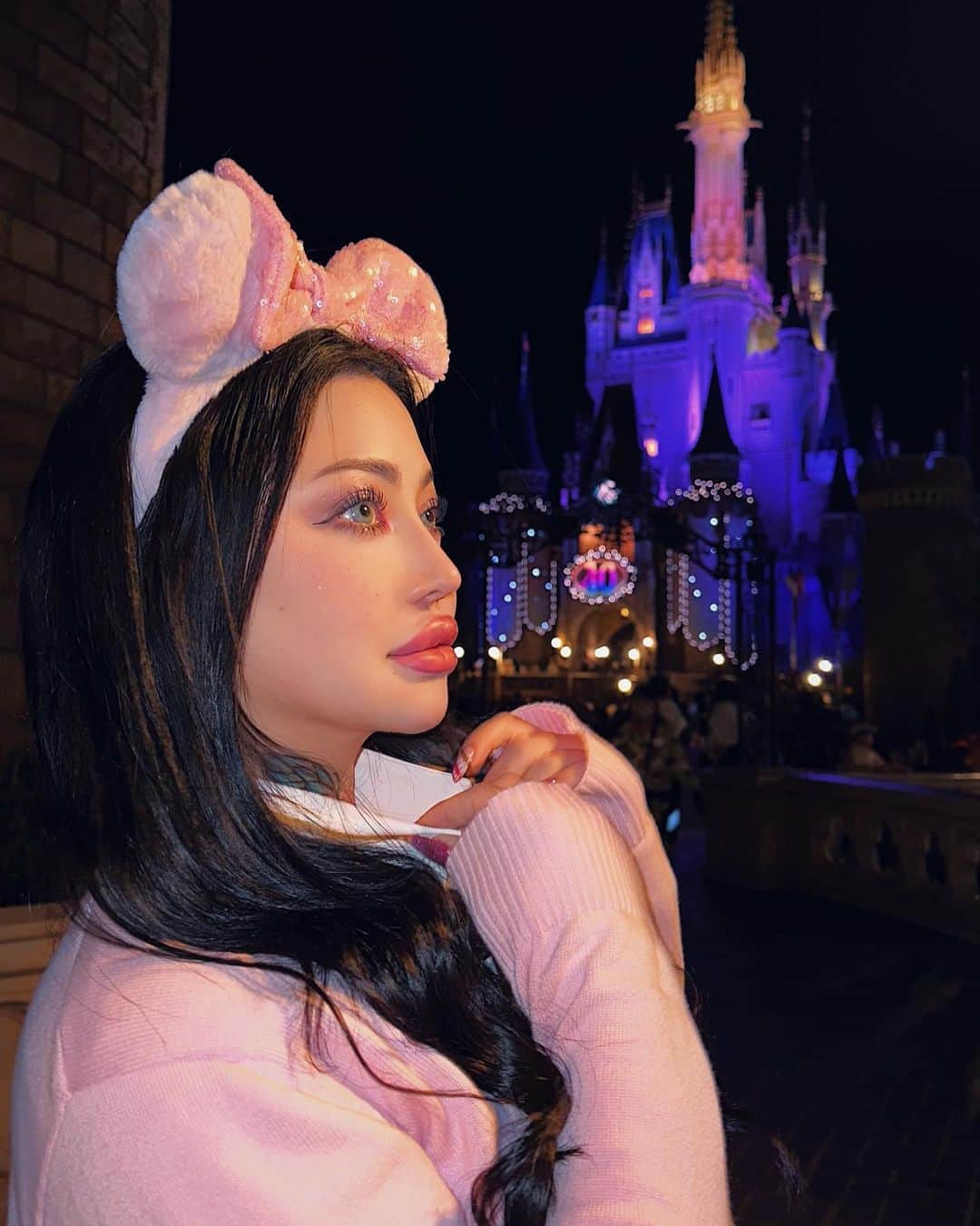 Aiのインスタグラム：「写真載せ忘れてた🩷楽しかった制服ディズニー🩷またしたーい🐭🩷 #制服ディズニー #ディズニー」