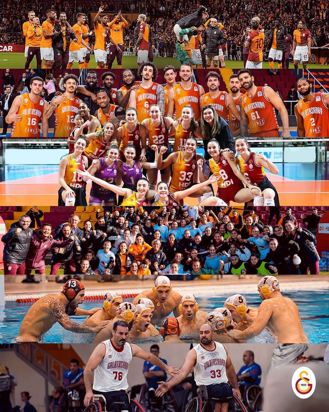 ガラタサライSKのインスタグラム：「Günaydın #Galatasaray Ailesi ☀️  Zaferler senin ruhunda var! 💛❤️」