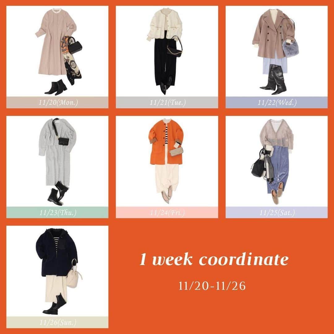 NOLLEY'S ノーリーズのインスタグラム：「【1 week  coordinate！】 ⁡ ⁡ 一週間のコーディネートを総まとめ！ ⁡ ⁡ ⁡ ーーーーーーーーーーーーーーーーーーーーーー ⁡ ⁡ 【𝖭𝖮𝖫𝖫𝖤𝖸'𝖲 公式𝗒𝗈𝗎𝗍𝗎𝖻𝖾チャンネル新動画アップ！】 ⁡ ーーーーーーーーーーーーーーーーーーーーーー 今後も楽しいコンテンツが盛り沢山です！ 是非、チャンネル登録をお願い致します✨ ーーーーーーーーーーーーーーーーーーーーーー ⁡ ⁡ ⁡ ⁡ #𝗇𝗈𝗅𝗅𝖾𝗒𝗌 #ノーリーズ ⁡ ⁡#秋コーデ#秋服 #冬コーデ#冬服 #着まわしコーデ#着まわし #大人かわいい#フェミニンコーデ #大人コーデ#ハンサムコーデ #オフィスコーデ#オフィススタイル #きちんとコーデ#キレイめコーデ #甘めコーデ#毎日コーデ #1週間コーデ」