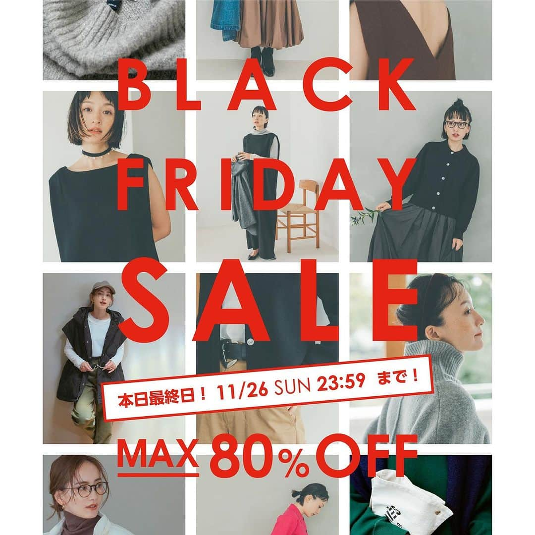 オブレクトさんのインスタグラム写真 - (オブレクトInstagram)「【本日最終日】BLACK FRIDAY SALE 🖤 MAX 80%OFF❗️  本日11/26(SUN)23:59まで❣️  oblekt BLACK FRIDAY SALEは MAX 80%OFF❗️ oblektの全商品がSALE価格となります✨  すでに完売のアイテムもございますのでお急ぎください‼️ 大変お得なこの機会にぜひご利用ください🌿  目玉商品はスライドでご覧ください👀✨  #oblekt #オブレクト #blackfriday #blackfridaysale  #ブラックフライデー #ブラックフライデーセール  #サステナブル」11月26日 16時13分 - oblekt_jp