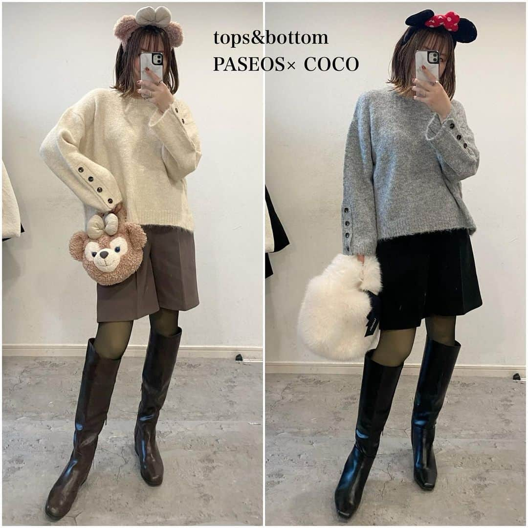 ❁coco❁さんのインスタグラム写真 - (❁coco❁Instagram)「美容好きアラフォー▶︎▶︎ @rococo39 \大人女子におすすめディズニーコーデ/  リクエストもらった冬のディズニーコーデ⛄️ 勝手なイメージですが、 ランドはミニーちゃん シーはダッフィちゃん のコーデをよくするので それをベースにコーデ考えてみました！  ボリュームワンピ　@clair.maison  他のコーデ　@paseos_official × COCOコラボ （限定価格は本日までです、お早めに！）  これからはますます寒くなるから アウターはダウンコートとか もこもこ系になるかな？と思うけど 中身はこんな感じで冬ディズニーを 楽しみたいなあと妄想してます☺️❤️  みなさんは、ランド派？シー派？私は。。。 回答はコメントに書きます🤫✨  細かいことはブログにまとめまーす‼️  ———————————————— 投稿者は…  COCO🐰234k follower ストーリーズで美容レポや購入品紹介 ファッション質問コーナーが好評！！  📣COCO 嫁部👰‍♀️メンバー募集 @rococo39  topページ→サブスクから✨ 毎月やりますプレゼント企画🎁  📍コメントとDMが一番嬉しいです✨ 保存は後から見直すのに便利だよ🙋🏼‍♀️  🔔通知設定も忘れずにおねがします♡ -———————————————  #ディズニーコーデ 　#ディズニシーコーデ　　#ディズニーリンクコーデ　　#アラフォーコーデ  #アラサーコーデ　#40代コーデ　#30代コーデ　 #プチプラコーデ　#ママコーデ 　　#GUコーデ 　#ジーユーコーデ　　#パシオスコーデ　#uniqloコーデ　#ユニクロコーデ　#冬コーデ」11月26日 17時14分 - rococo39