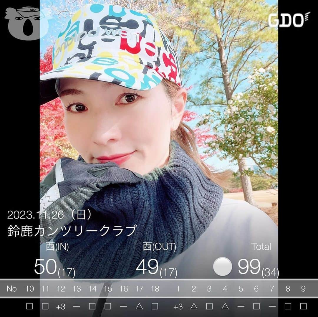 中田有美さんのインスタグラム写真 - (中田有美Instagram)「初鈴鹿カンツリークラブ🏌️‍♀️🍁  紅葉も綺麗だったし、 レギュラーティーからギリ100切れたので 嬉しい☺️🩷  今日もパーも取れた🙆🏻‍♀️ あとはボギーを多くしていこう👍🏻  #ゴルフスコア記録 #ゴルフ女子 #三重ゴルファー #東海ゴルファー #レギュラーティー女子」11月26日 17時25分 - yumi_5287