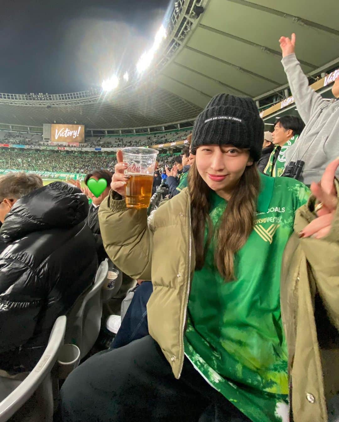 竹内ほのかさんのインスタグラム写真 - (竹内ほのかInstagram)「もうちょっとだぜ💚💚💚💚 #東京ヴェルディ」11月26日 18時08分 - pochandaa