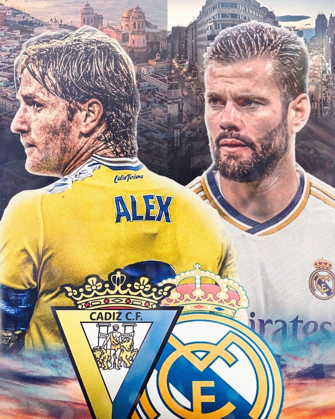 アレハンドロ・フェルナンデス・イグレシアスのインスタグラム：「Siempre especial e importante pero gran partido para volver a ganar 💪  Vamos Cádiz!! 💛💙  #mehandichoqueelamarillo #AF8 #CádizRealMadrid」
