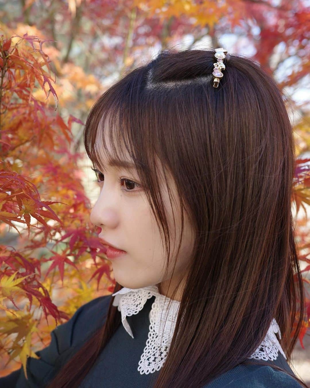 森みはるさんのインスタグラム写真 - (森みはるInstagram)「紅葉🍁あかりちゃんがカメラで撮ってくれた〜📷 @akarin__rin   #紅葉#紅葉回廊#山梨#河口湖#momiji#koyo#japan#japanesegirl#yamanashi」11月26日 19時17分 - miharu_mori