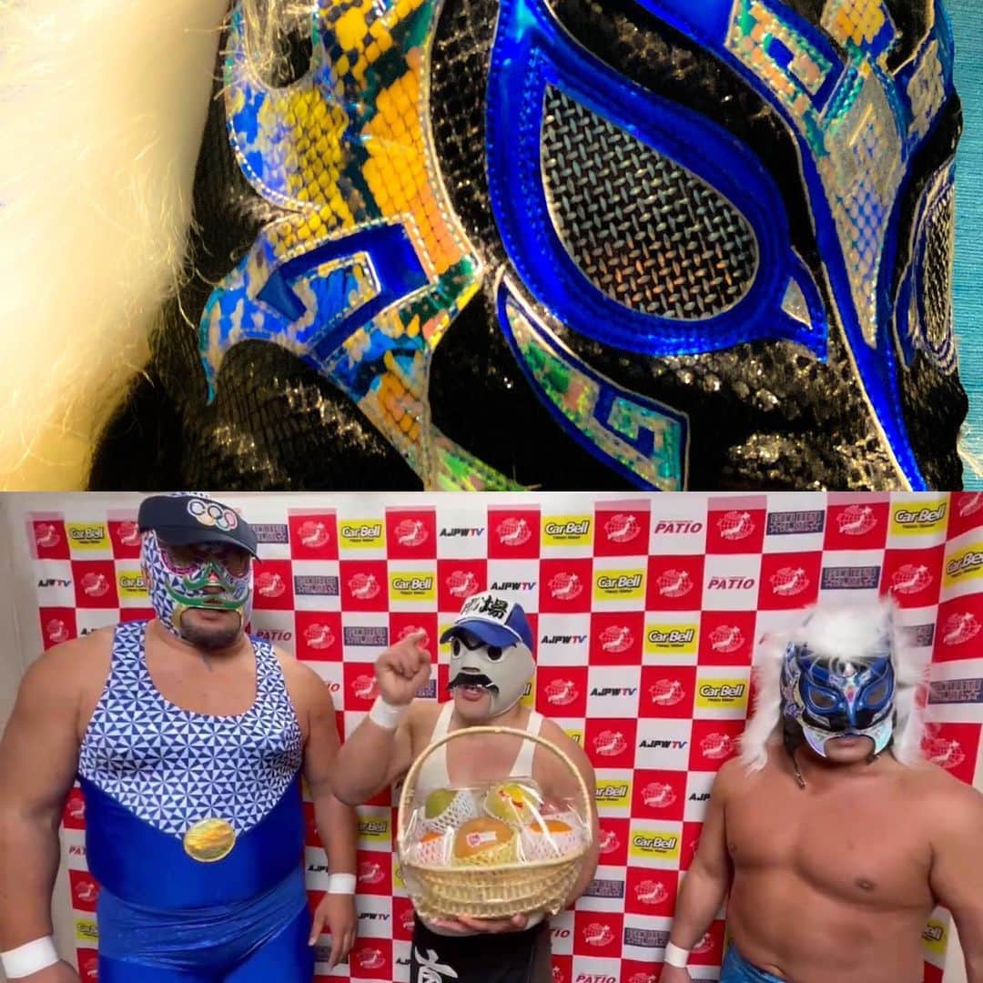 カズ・ハヤシのインスタグラム：「獅龍 が 全日本プロレス #ajpw  湘南藤沢市大会に出場しました。  青獅龍でしたねー 隣のマスクマン2人は？？？ 誰よ❓❓  #GLEAT  ◆12月10日 (日) 開場 17:30 開始18:30 東京・新宿FACE  ◆12月24日 (日) 開場 13:00 開始14:00 大阪・梅田スカイビル ステラホール  ◆2023年12月30日(土) 開場：17:00　開始：18:00 TOKYO DOME CITY HALL  ◆2024年1月21日(日) 開場：16:00　開始：17:00 エディオンアリーナ大阪 第２競技場  ◆2024年 1月25日 TOKYO FMホール大会 18:30試合開始  ◆1月28日 (日) 開場12:30 開始13:00 愛知・名古屋ダイアモンドホール  ◆2024年2月23日(金・祝) 開場：16:00　開始：17:00 エディオンアリーナ大阪 第２競技場」