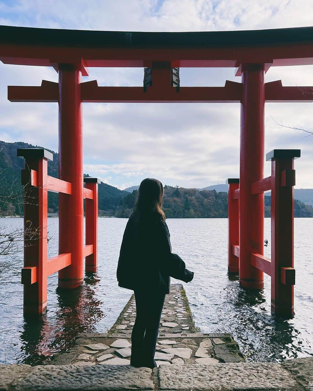 アシュリーのインスタグラム：「⛩️🛳️🍡🥢」