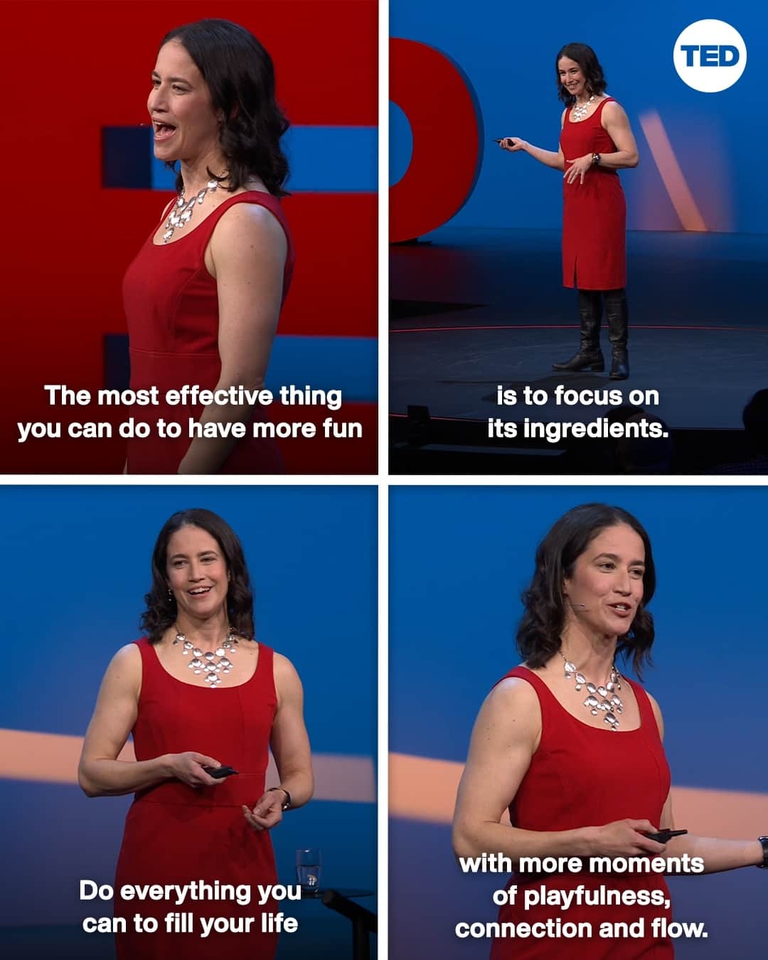 TED Talksのインスタグラム：「Are you having enough fun? It’s a serious question!🤪 According to science journalist Catherine Price (@_catherineprice), letting loose is not just enjoyable, it’s essential for your health and happiness! When you have fun, says Price, you are more relaxed and more socially connected. True fun contains these 3 key elements: Playfulness, connection and flow. "Playfulness, connection and flow all feel great on their own," she explains. "But when we experience all three at once, something magical happens. We have fun. And that doesn't just feel good, it is good for us."⁠ ⁠ PS — What is your favorite fun activity?(No, scrolling Instagram doesn't count!) Let us know in the comments 👇」