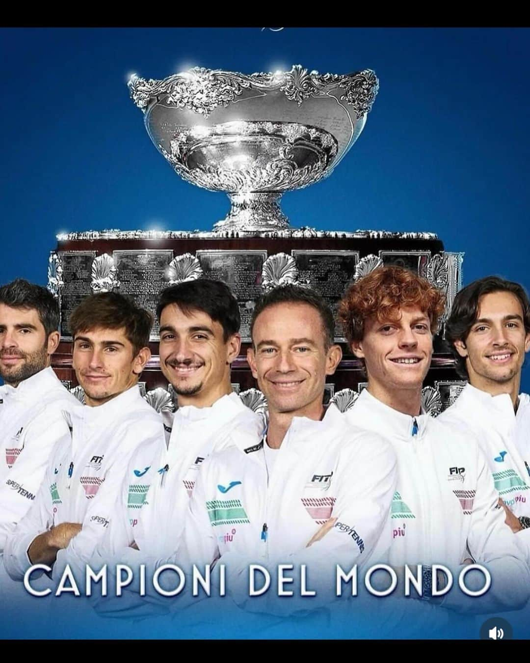 ロベルト・マンチーニのインスタグラム：「Complimenti 🇮🇹👏👏👏Campioni @_federtennis」