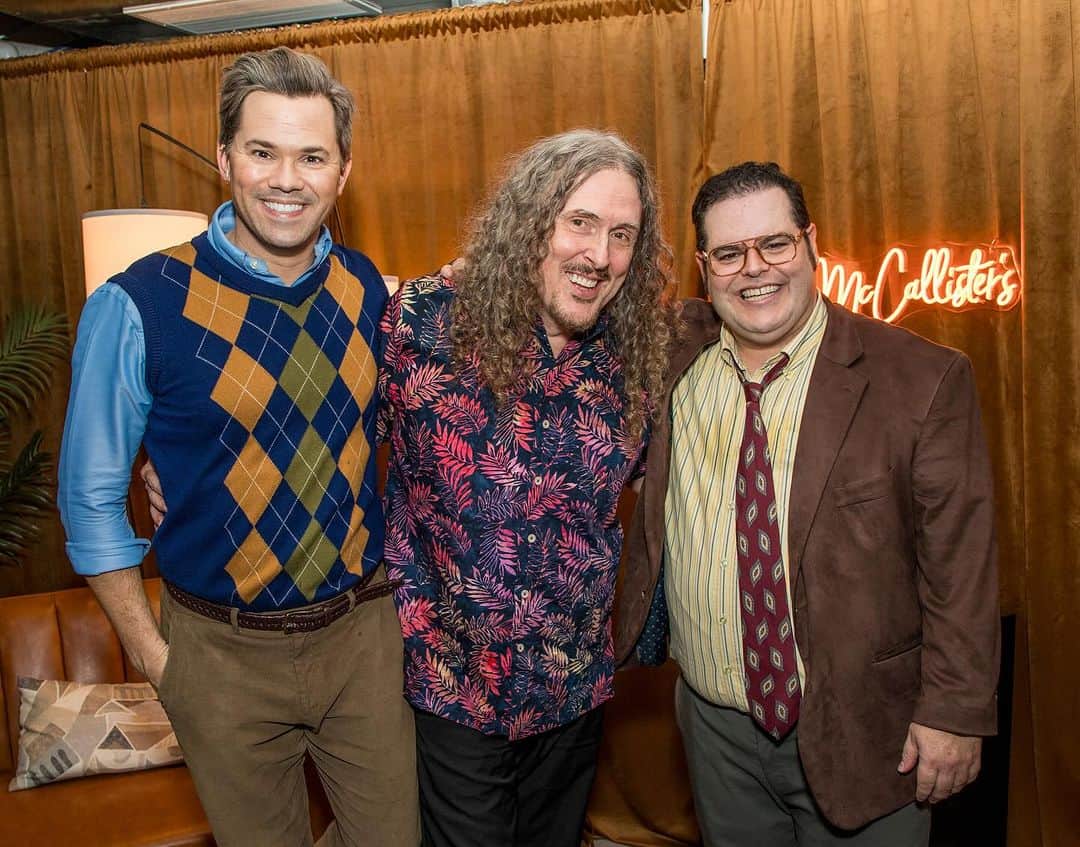 アンドリュー・ラネルズさんのインスタグラム写真 - (アンドリュー・ラネルズInstagram)「The hottest club in NYC is the James Earl Jones Theatre! Thanks for eating dreams with us @alfredyankovic 🍽️✨ #GutenbergBway  📸: @triciambaron」11月27日 5時26分 - andrewrannells