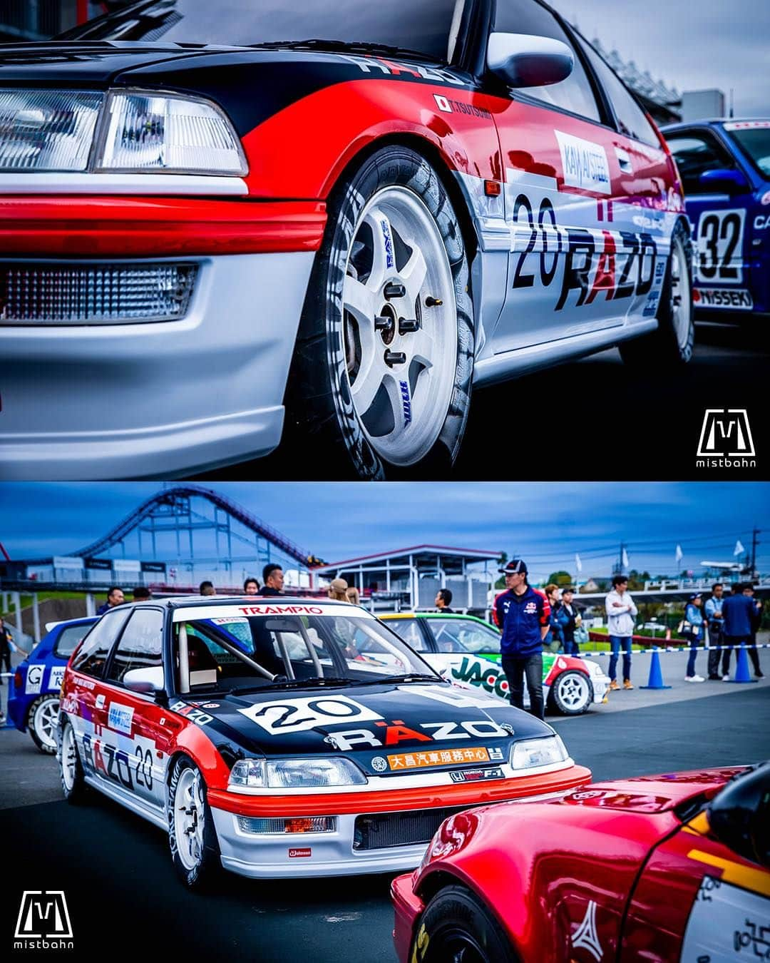 mistbahnさんのインスタグラム写真 - (mistbahnInstagram)「_ RAZO Honda EF9 CIVIC SiR _ 🚗: @mks__style  📷: @mistbahn _ Shot on Oct-8 2023 🏁  The "H" Day at Suzuka International Circuit. _ JP) 2023年10月8日 鈴鹿サーキット国際レーシングコース GPスクエア。The "H" day。 _ #hday #thehday #playersday #suzukacircuit #suzukainternationalcircuit #鈴鹿サーキット #razo #panwanmotors #trampio #mugen #honda #civic #hondacivic #ホンダシビック #グランドシビック #ef9 #efcivic #ef #bseries #b16 #kanjo #kanjoracer #kanjozoku #kanjostyle #timeattack #timeattackjapan #hondasontrack #rays #te37」11月27日 5時50分 - mistbahn