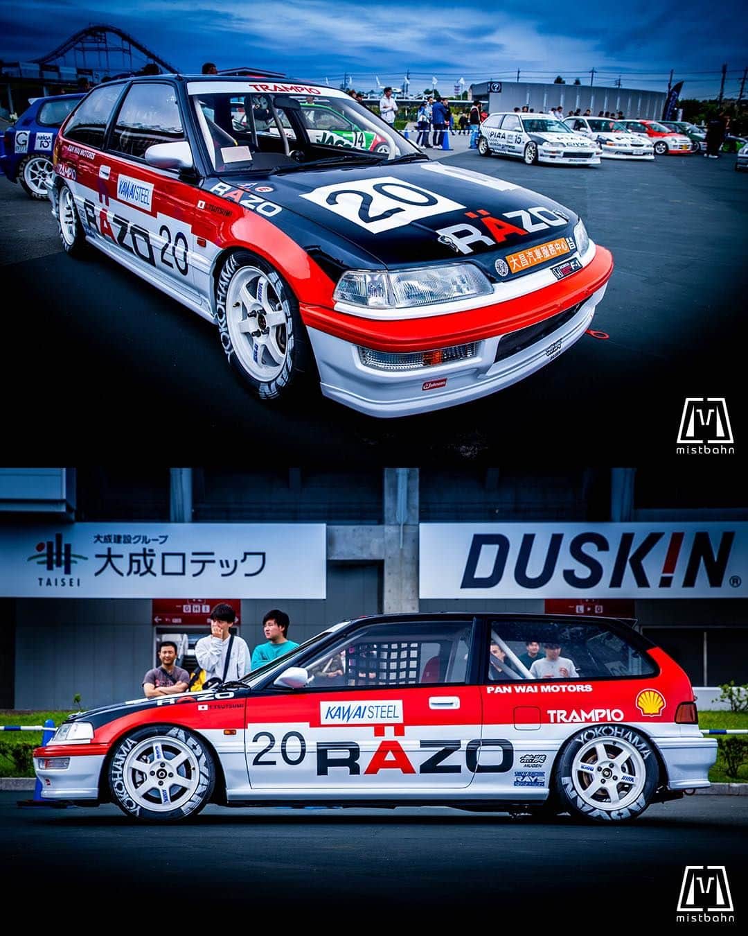 mistbahnさんのインスタグラム写真 - (mistbahnInstagram)「_ RAZO Honda EF9 CIVIC SiR _ 🚗: @mks__style  📷: @mistbahn _ Shot on Oct-8 2023 🏁  The "H" Day at Suzuka International Circuit. _ JP) 2023年10月8日 鈴鹿サーキット国際レーシングコース GPスクエア。The "H" day。 _ #hday #thehday #playersday #suzukacircuit #suzukainternationalcircuit #鈴鹿サーキット #razo #panwanmotors #trampio #mugen #honda #civic #hondacivic #ホンダシビック #グランドシビック #ef9 #efcivic #ef #bseries #b16 #kanjo #kanjoracer #kanjozoku #kanjostyle #timeattack #timeattackjapan #hondasontrack #rays #te37」11月27日 5時50分 - mistbahn