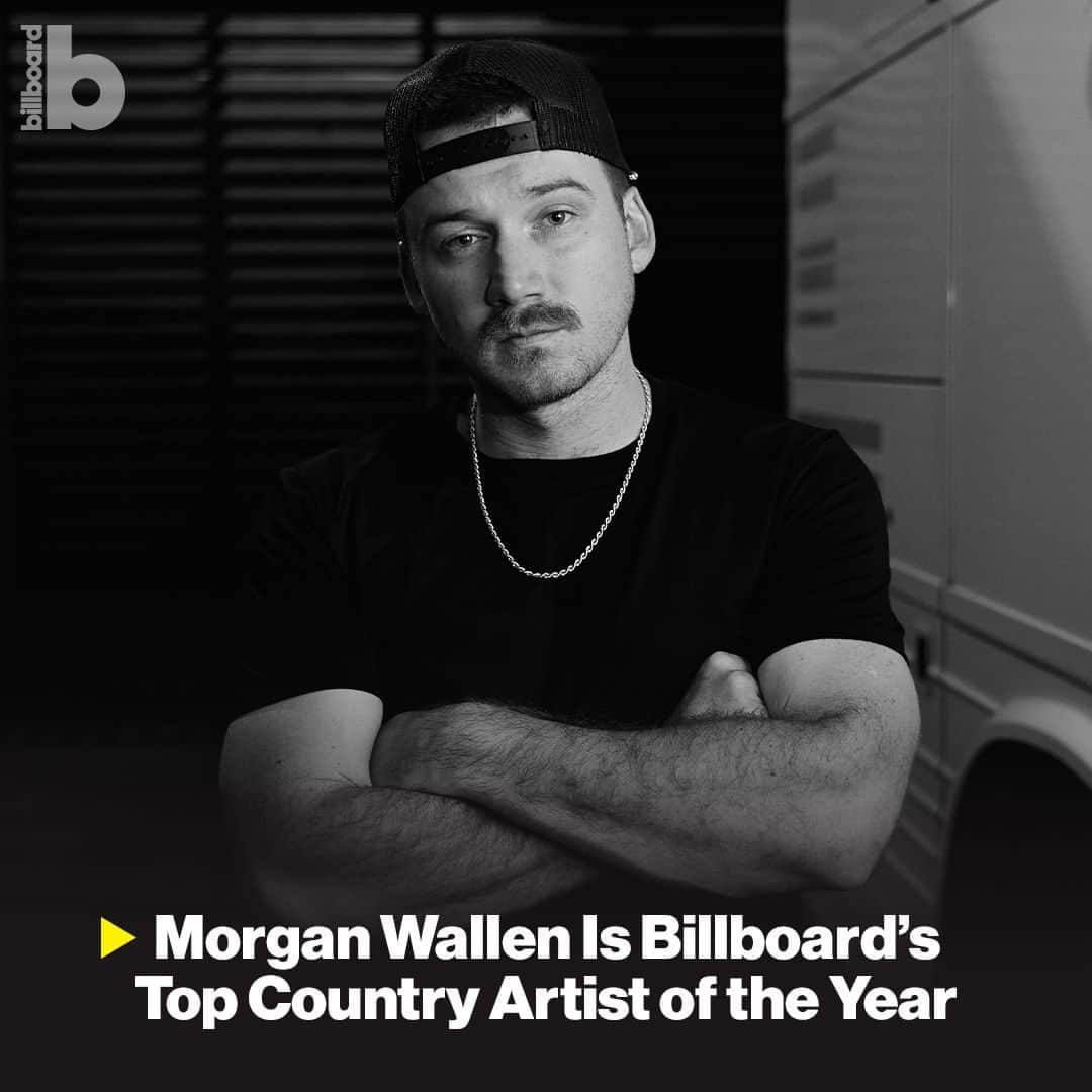 Billboardのインスタグラム：「Just as he was in 2021 and 2022, Morgan Wallen is Billboard’s Top Country Artist of the year. 🏆 ⁠ ⁠ He also wraps the year with No. 1 placings on the year-end recaps several other country charts:⁠ ⁠ 📈 Hot Country Songs⁠ 📈 Hot Country Songs Artists⁠ 📈 Country Airplay Artists⁠ 📈 Country Airplay Songs⁠ 📈 Country Digital Song Sales Artists⁠ 📈 Country Streaming Songs⁠ 📈 Country Streaming Songs Artists⁠ 📈 Top Country Albums Artists ⁠ 📈 Top Country Albums⁠ ⁠ Tap the link in bio for details + the full year-end @billboardcharts.」