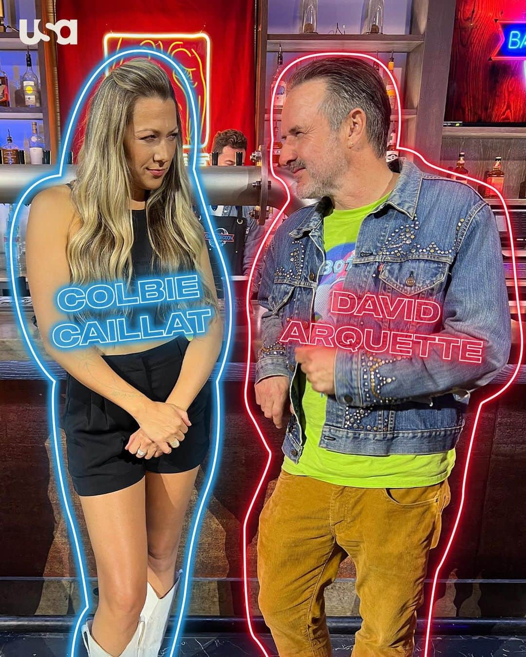 デヴィッド・アークエットのインスタグラム：「More games 👏 More celebs 👏 More fun! #Barmageddon returns with @DavidArquette and @ColbieCaillat, MONDAY at 11/10c on @USANetwork!」