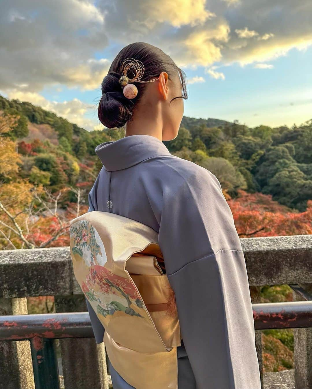 椚ありささんのインスタグラム写真 - (椚ありさInstagram)「紅葉の時期の京都は初めて🍁」11月26日 22時09分 - chibicco_