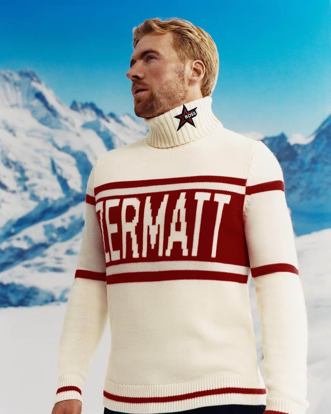 ヒューゴボスのインスタグラム：「Bold fashion and high altitudes as seen on #AleksanderKilde. Take your look to the limit #BeYourOwnBOSS」