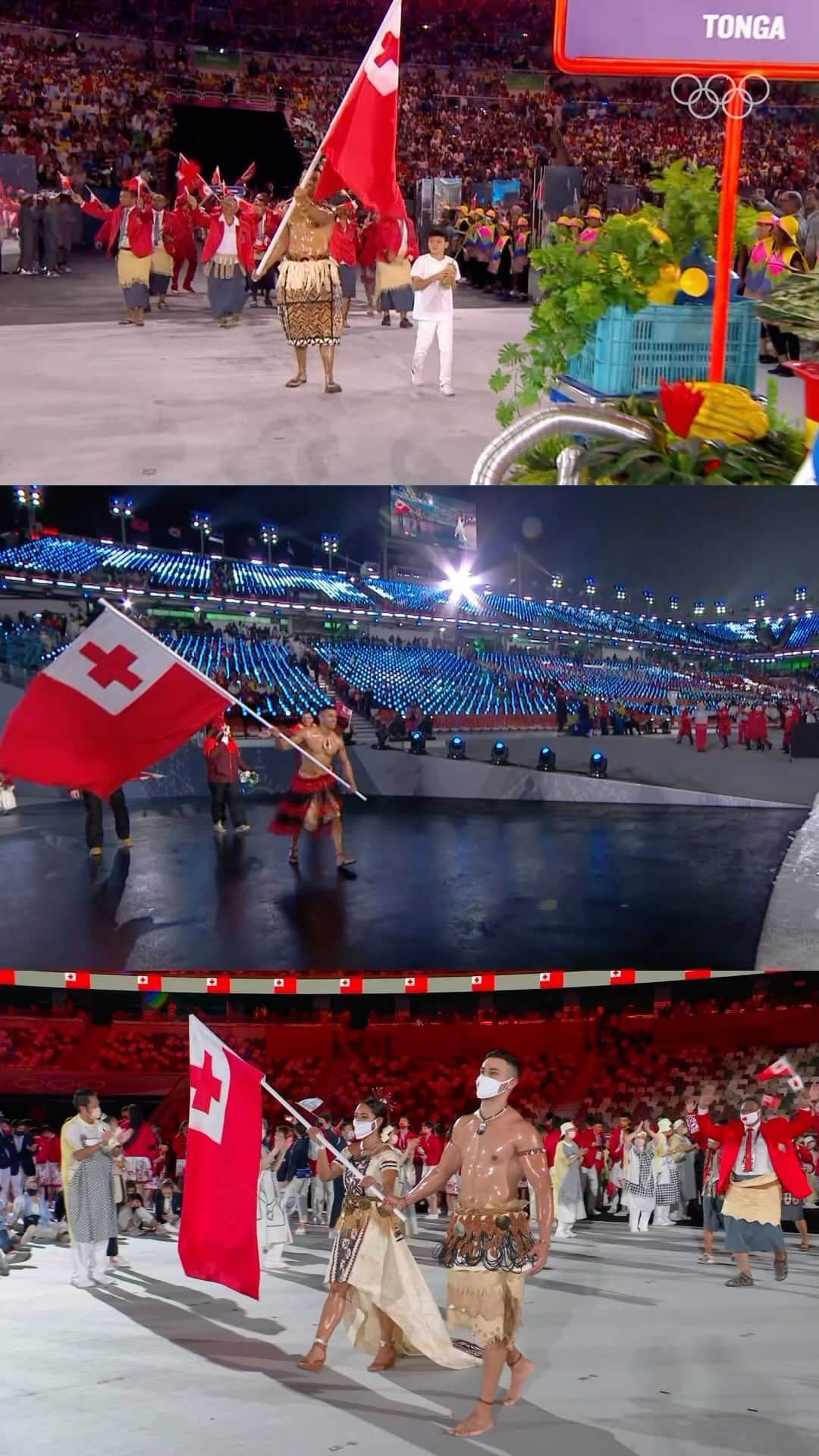 ピッタ・タウファトフアのインスタグラム：「Some ✨OILympic ✨games ago!   Pita Taufatofua, the three-time Olympian and Tonga’s iconic flag bearer. 🇹🇴  He's currently at the Pacific Games in the Solomon Islands as one of IOC’s Believe in Sport Ambassadors, raising awareness about competition manipulation among athletes and entourage. 🏆  #RoadToParis2024 | #OlympicQualifiers I #Sol2023」