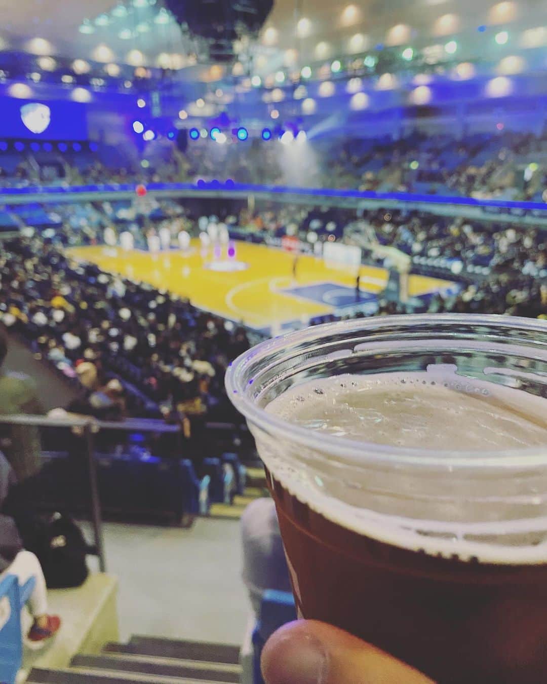 高橋文樹のインスタグラム：「今日、Bリーグの試合を見た。」