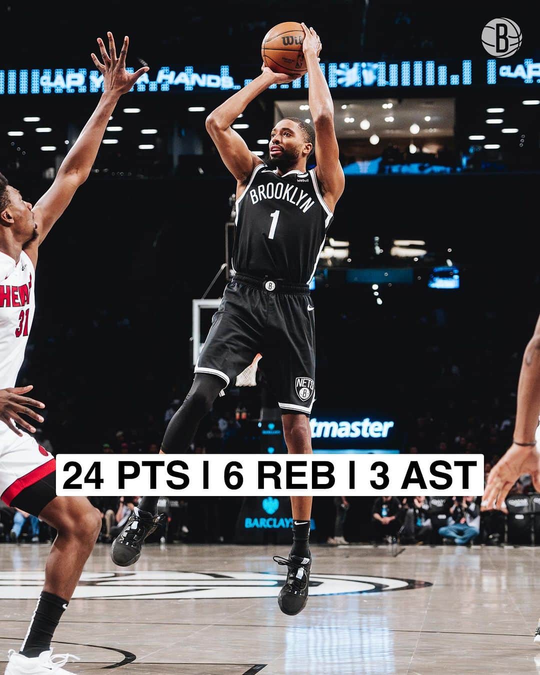 Brooklyn Netsのインスタグラム：「Steady numbers all around from the W 📊」
