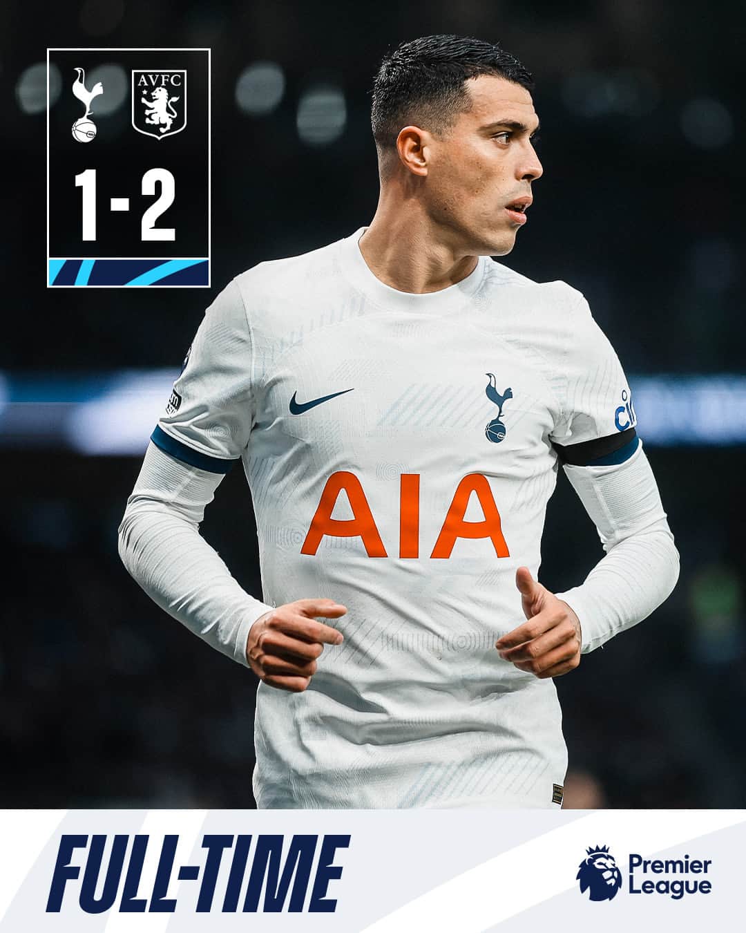 トッテナム・ホットスパーFCのインスタグラム：「Defeat at Tottenham Hotspur Stadium ⏱️」