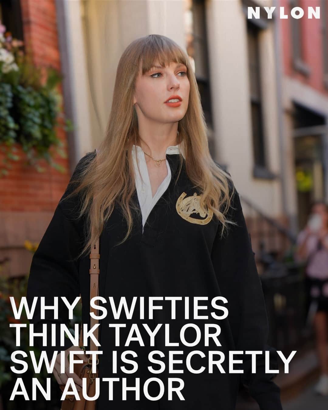 Nylon Magazineのインスタグラム：「When not refreshing their Ticketmaster browsers or threading friendship bracelets for the Eras Tour, Taylor Swift fans have been cooking up a new theory: the singer is living under the pseudonym Elly Conway, author of spy novel 'Argylle.' If there’s anything Swifties love, it’s the art of decoding hidden messages... At the link in bio, @sophiajune dives in. [Getty]」