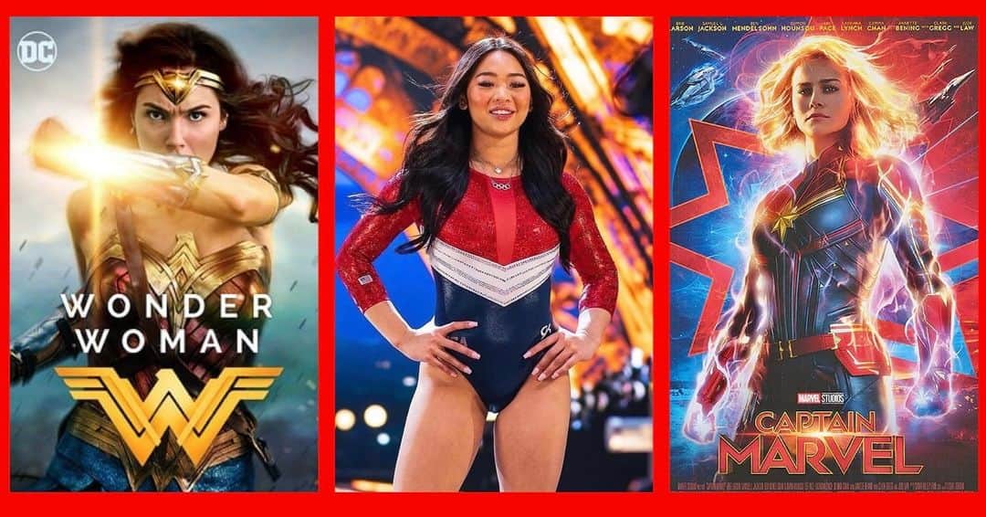 Inside Gymnasticsのインスタグラム：「People are saying Suni Lee looks like a combination of Wonder Woman and Captain Marvel in her NBC Photo Shoot and tbh we agree! And hey, she is a superhero!   #gymnastics #gymnast #sunilee  Warner / NBC / Marvel」