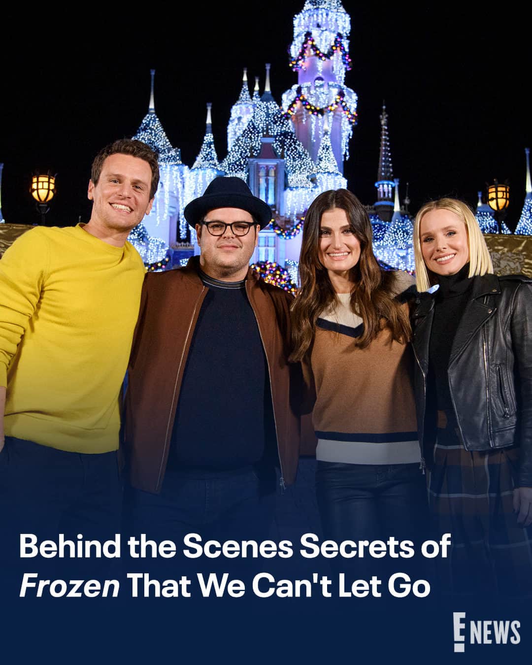 E! Onlineのインスタグラム：「Do you want to build up your #Frozen knowledge? These BTS facts about the movie are worth melting for at the link in bio. (📷: Getty, Shutterstock)」
