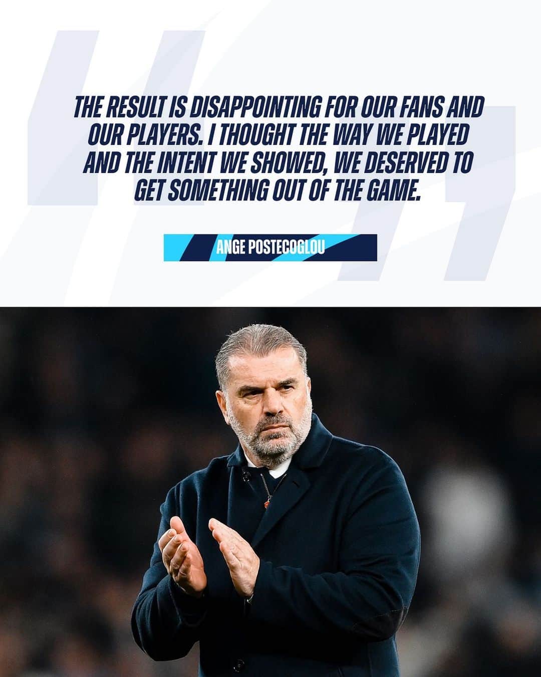 トッテナム・ホットスパーFCのインスタグラム：「Post-match reaction from Ange 💬」