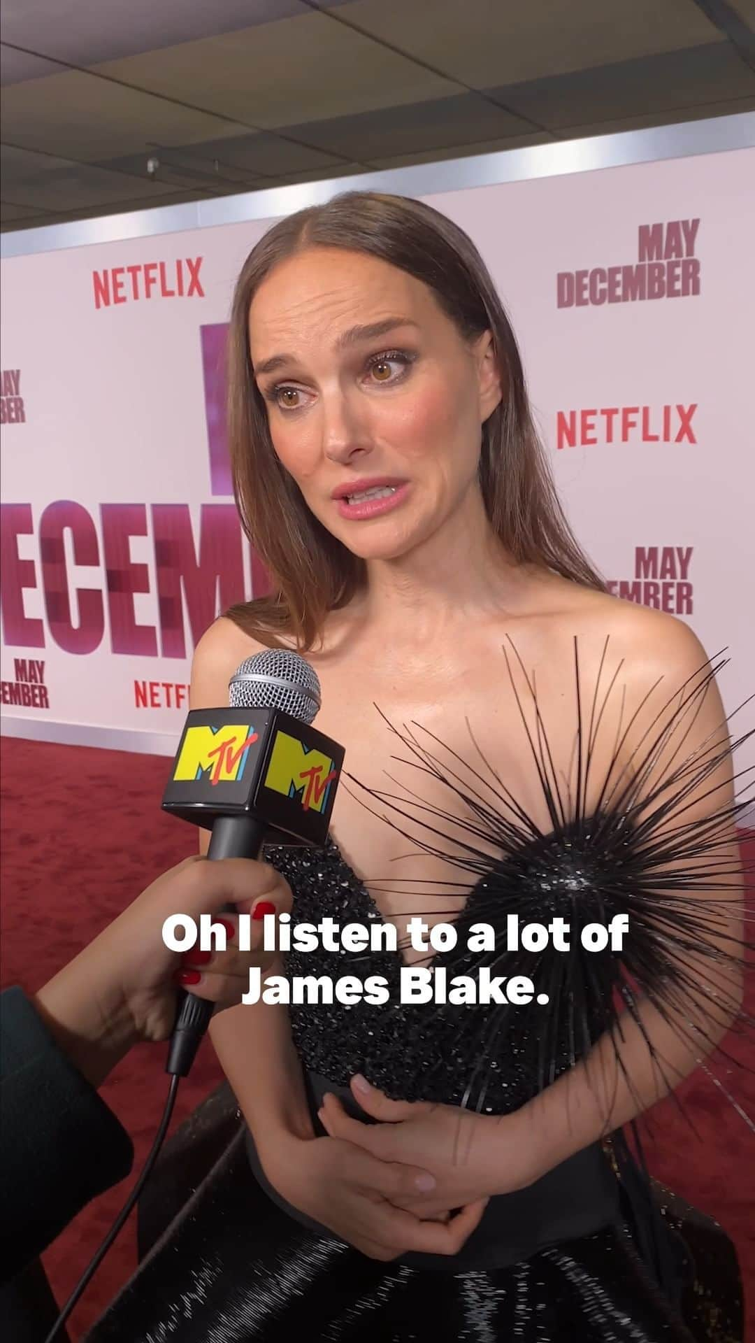 MTVのインスタグラム：「Broke some news at the #MayDecember premiere: @natalieportman stans @jamesblake + @sza!!!」