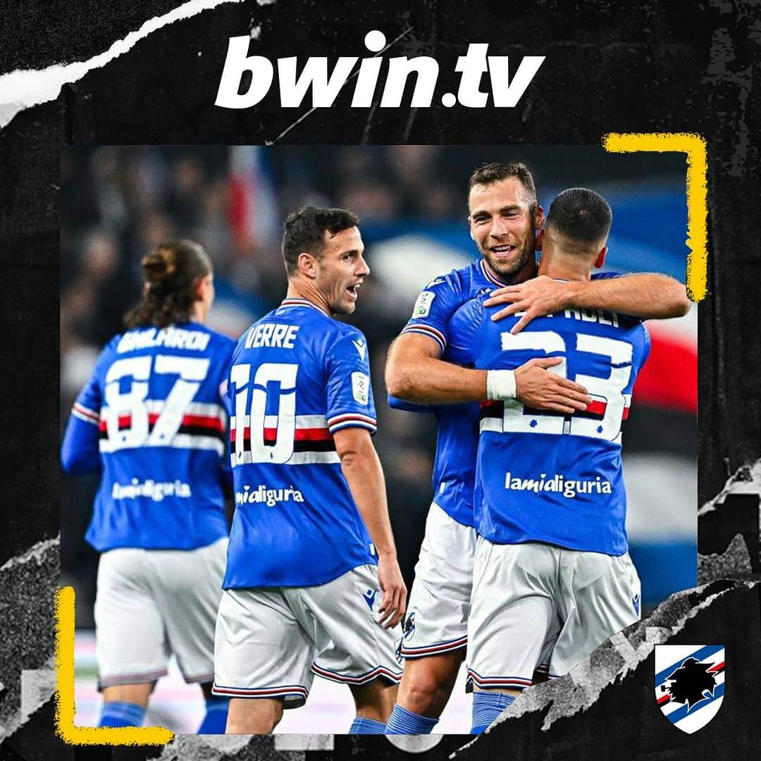 UCサンプドリアのインスタグラム：「Il calcio, come piace a te, è su @bwin.tv:  ➡️ https://bit.ly/bwin_tv-」