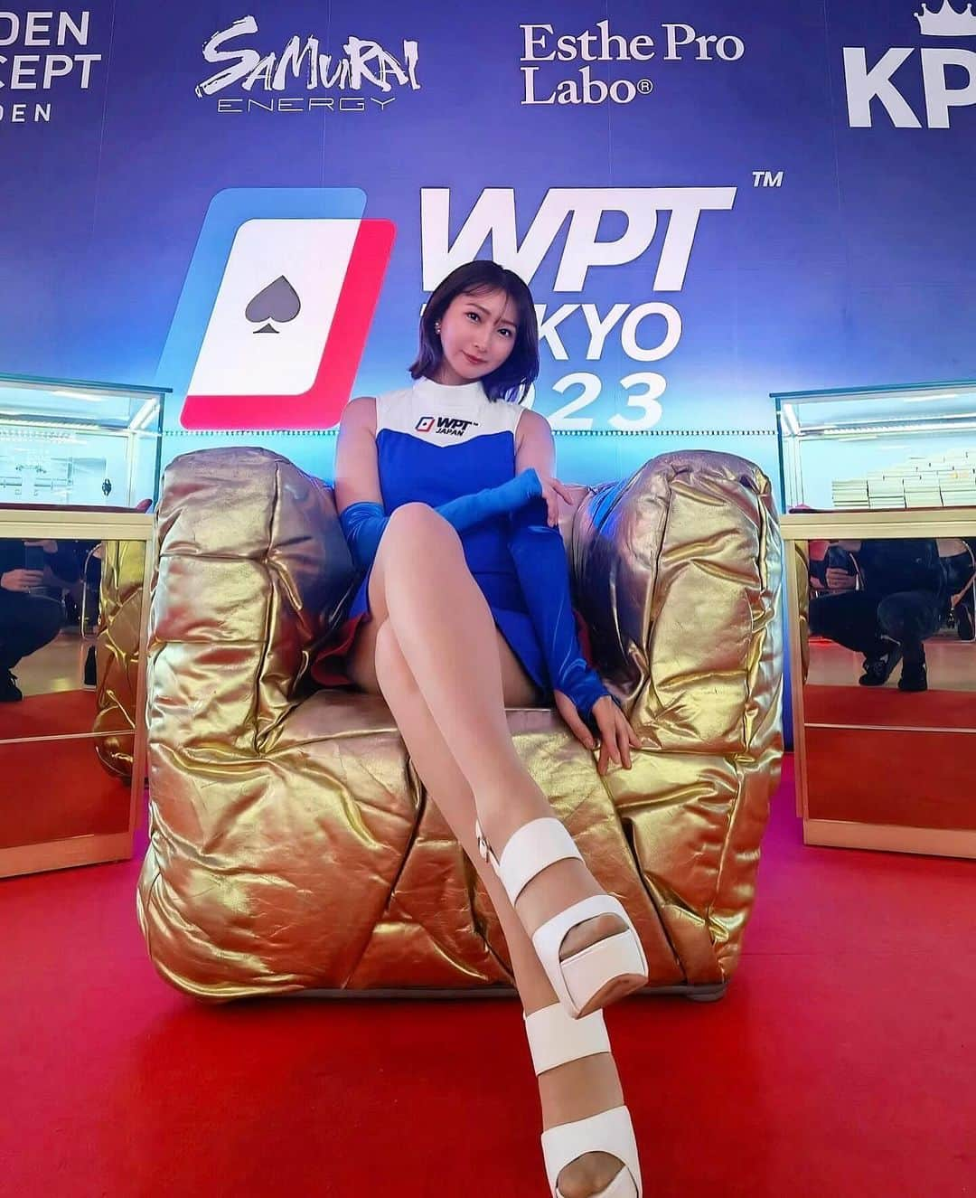 青木まりなさんのインスタグラム写真 - (青木まりなInstagram)「♠︎♣︎♥︎♦︎  ポーカーの世界大会WPT TOKYO 2023🏆 最終日！イメージガールさせていただきました✨  初めてのポーカーの大会だったのですが たくさんの方の熱い戦いが見れて楽しかったです❤️‍🔥  私もやってみたくなりました🥳  本当にみなさんお疲れ様でした！！！  　 　 　 #WPT #WPTTOKYO #WPT東京2023 #WPTTOKYO2023 #poker #ポーカー #EstheProLabo #エステプロラボ #samurai #サムライ  　 　  　 　 　 　 　 　 　 　 　 　 　 　 　 　 　 　 　 　 　 　 　 　  . . .   #RIZIN #RIZINガール #RIZINガール2022 #ラウンドガール #レースクイーン #ringgirl #キックボクシング #kickboxing #キックボクシング女子 #筋トレ女子 #筋トレ #トレーニング #training #グラビア #グラビアアイドル #グラドル #ビジョビ #bijobi #gravure」11月27日 2時21分 - marinadesu0929