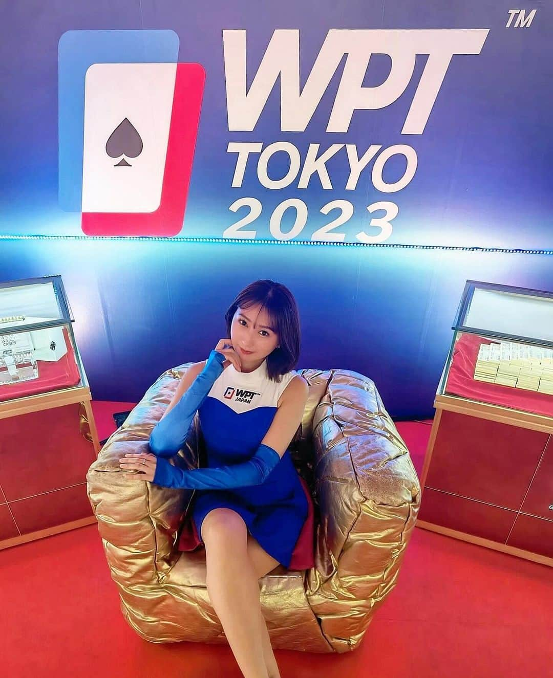 青木まりなさんのインスタグラム写真 - (青木まりなInstagram)「♠︎♣︎♥︎♦︎  ポーカーの世界大会WPT TOKYO 2023🏆 最終日！イメージガールさせていただきました✨  初めてのポーカーの大会だったのですが たくさんの方の熱い戦いが見れて楽しかったです❤️‍🔥  私もやってみたくなりました🥳  本当にみなさんお疲れ様でした！！！  　 　 　 #WPT #WPTTOKYO #WPT東京2023 #WPTTOKYO2023 #poker #ポーカー #EstheProLabo #エステプロラボ #samurai #サムライ  　 　  　 　 　 　 　 　 　 　 　 　 　 　 　 　 　 　 　 　 　 　 　 　  . . .   #RIZIN #RIZINガール #RIZINガール2022 #ラウンドガール #レースクイーン #ringgirl #キックボクシング #kickboxing #キックボクシング女子 #筋トレ女子 #筋トレ #トレーニング #training #グラビア #グラビアアイドル #グラドル #ビジョビ #bijobi #gravure」11月27日 2時21分 - marinadesu0929