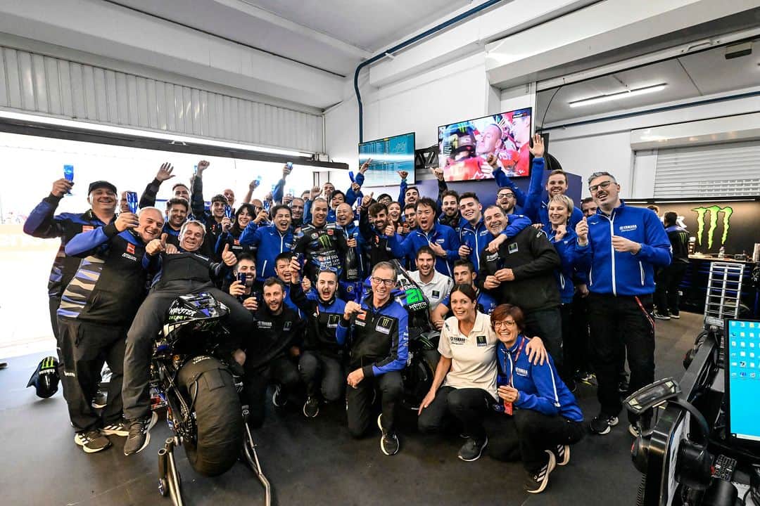 YamahaMotoGPのインスタグラム：「💬 @frankymorbido, Grand Prix of Valencia - Race Result - 7th:  "A great comeback from 19th on the grid! It was a great way to finish our journey together. We had a lot of ups and downs, maybe more downs than ups, but in this second year together we did great in many races, and I’m happy with the way we finished the championship and the way we managed this season. We finished every race, we saw the chequered flag in every Sprint and Race, we were consistent, we were solid, and I’m happy about that. And I’m happy about many other things that I saw and experienced, I will carry them with me forever. Let’s see what the future holds. But these two-and-a-bit years were a great lesson."  #MonsterYamaha | #MotoGP | #ValenciaGP」