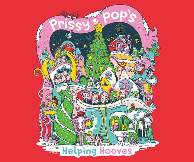 Priscilla and Poppletonさんのインスタグラム写真 - (Priscilla and PoppletonInstagram)「ONLY THREE MORE DAYS to get our Grinch inspired Holiday apparel to support @prissyandpops_helpinghooves animal rescue. Click the LINK IN OUR BIO to see all the different style and color options. Grab one for yourself and one for a gift!🐷💚❤️ ##grinchmas #prissyandpopshelpinghooves #PrissyandPop」11月27日 4時10分 - prissy_pig