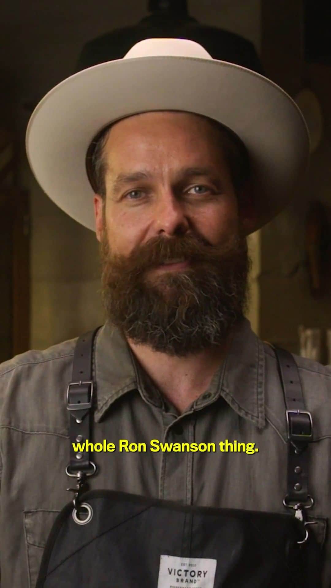 GQのインスタグラム：「Ron Swanson's mustache is not that easy to maintain.   At the link in bio, watch GQ's resident barber @mattyconrad tell us all the tips and tricks of 'stache keeping.」