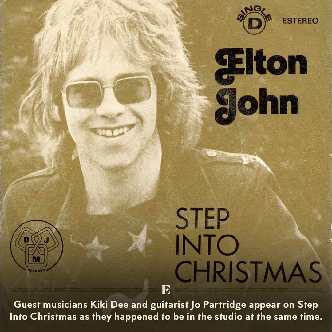 エルトン・ジョンさんのインスタグラム写真 - (エルトン・ジョンInstagram)「I can't believe this year is the 50th anniversary of 'Step Into Christmas!  Did you know that Bernie features in the music video? How about how many different versions of the artwork there were in different countries? Swipe to discover some more things you may not know...」11月27日 5時00分 - eltonjohn