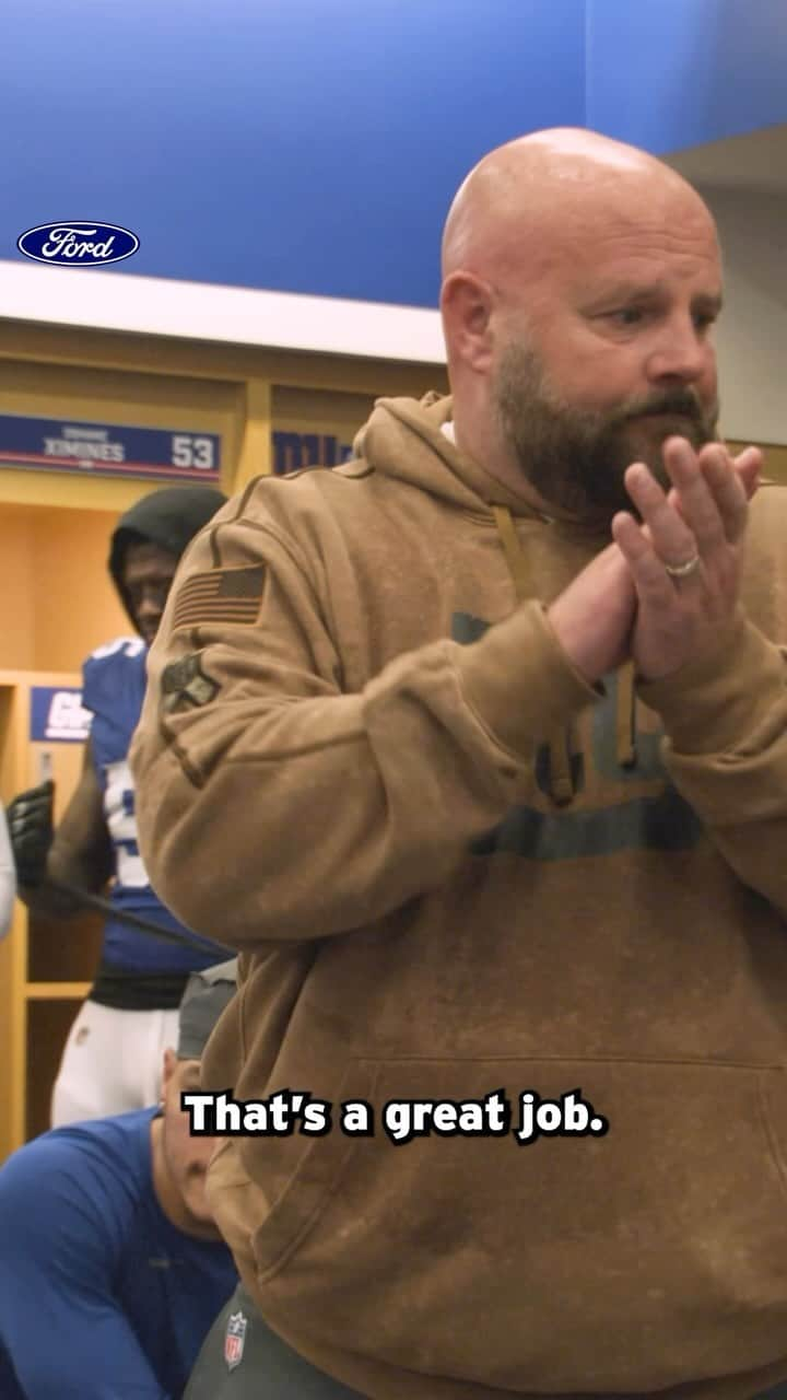 New York Giantsのインスタグラム：「Postgame speech 🗣️」