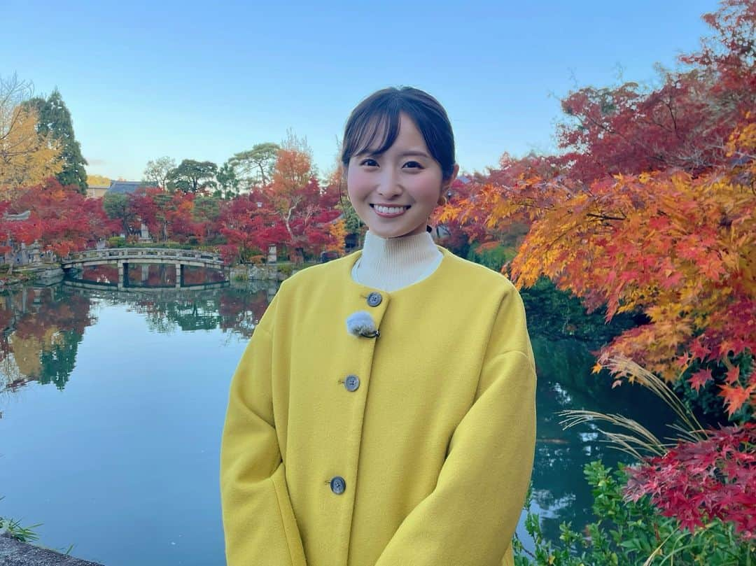 佐藤佳奈さんのインスタグラム写真 - (佐藤佳奈Instagram)「今朝はZIP!のNOW!ニッポン担当！ 京都の永観堂禅林寺から絶景の紅葉をお伝えしました🍁  今まで見た紅葉の中で1番綺麗でした🥺✨  #ZIP! #nowニッポン  #紅葉スポット  #紅葉狩り  #永観堂」11月27日 8時18分 - kana_sato_sakana