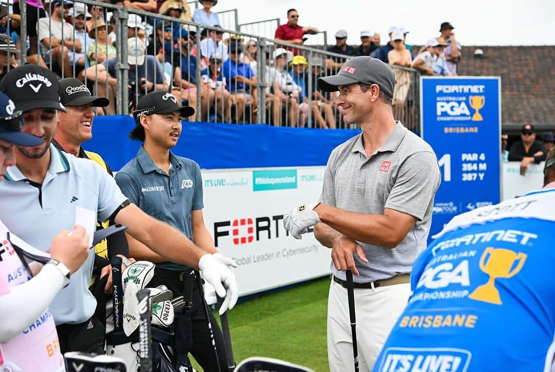 アダム・スコットのインスタグラム：「🙏🏻 @pgatouraus for a great week. 👏🏻 @minwoo27lee!」