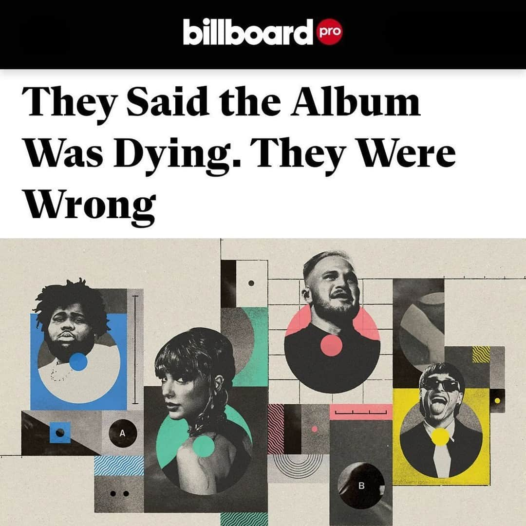 Billboardのインスタグラム：「For years, music industry executives have claimed the music industry is a singles economy. But it's hard to find an artist who is having sustained impact solely with singles. ⁠ ⁠ This year, artists like Rod Wave, Taylor Swift, Zach Bryan and Peso Pluma have all commanded attention and @billboardcharts achievements by releasing studio albums that listeners engage with from start to finish — and return to week after week.⁠ ⁠ Read Billboard's deep dive on album popularity at the link in bio.」