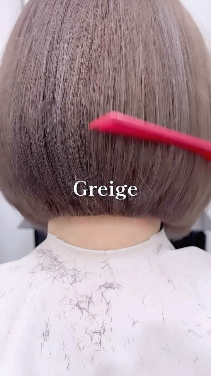 Seiichiro Kawakamiのインスタグラム：「Greige🩵 . ➖➖➖➖➖➖➖➖➖➖➖➖➖➖ . 《《　ご予約　》》 【平日】10時～20時 〜【Price】〜 カット_6800円 カラー_8800円 カット＋カラー_12000円 カット＋ダブルカラー_21000円 カット＋3Dハイライト_21000円 カット＋パーマ_13000円 カット＋縮毛矯正_21000円 髪質改善トリートメント_8800円 . ➖➖➖➖➖➖➖➖➖➖➖➖➖➖ . #cut #bob #カット動画 #切 #銀座美容室」