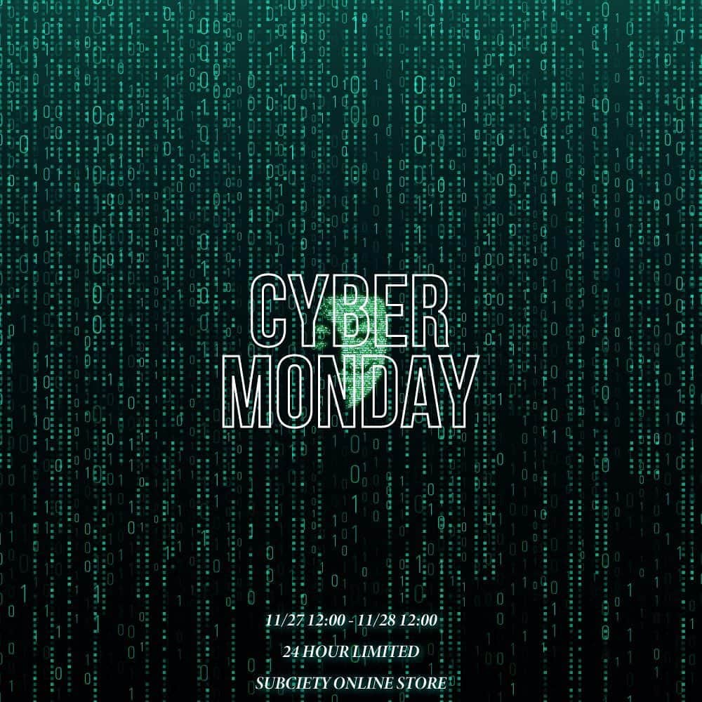 Subciety Subciety Officialのインスタグラム：「24 HOUR LIMITED SALE「CYBER MONDAY」  11/27 12:00 - 11/28 12:00」