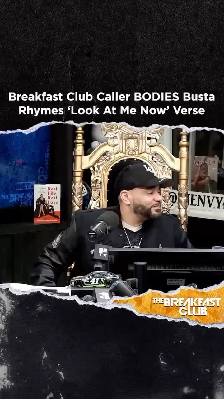 バスタ・ライムスのインスタグラム：「WE OUT HERE GETTIN' TO IT!! @breakfastclubam WITH @djenvy & @claudiajordan ENERGY WAS UP CRAZZZZY THIS MORNIN' THE PROPER BLOCKBUSTA WAY!! #BLOCKBUSTA AVAILABLE AND STREAMING EVERYWHERE RIGHT NOW!!! 🤯🤯🤯🤯🤯🤯🤯」